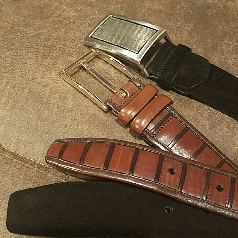 2 Mezlan made in Spain Belt Size 38 and 40